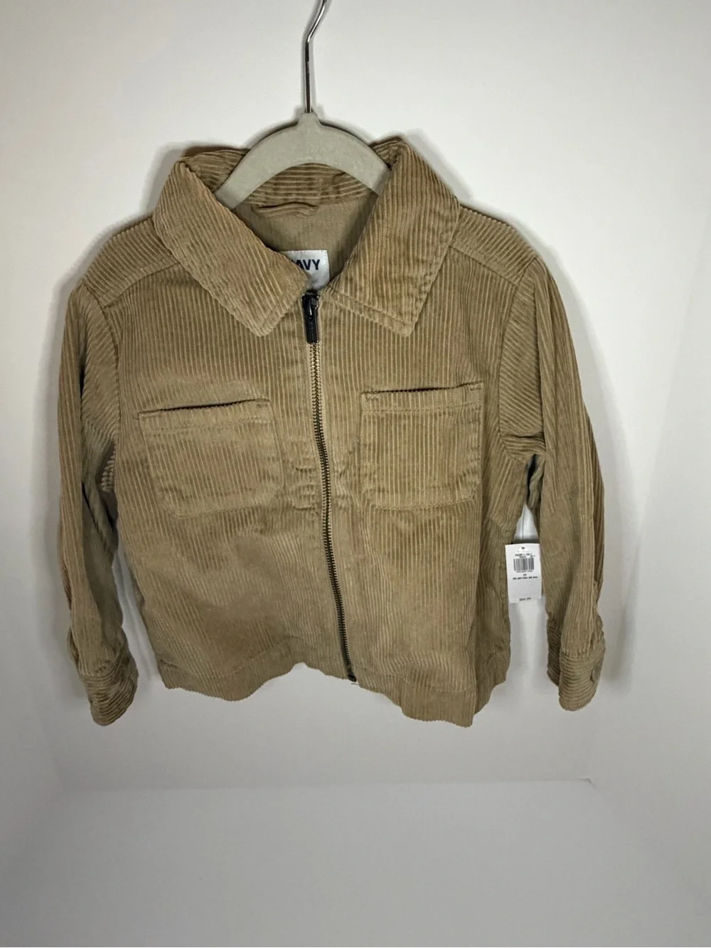 Old Navy Kids Corduroy Zip Jacket in Tan